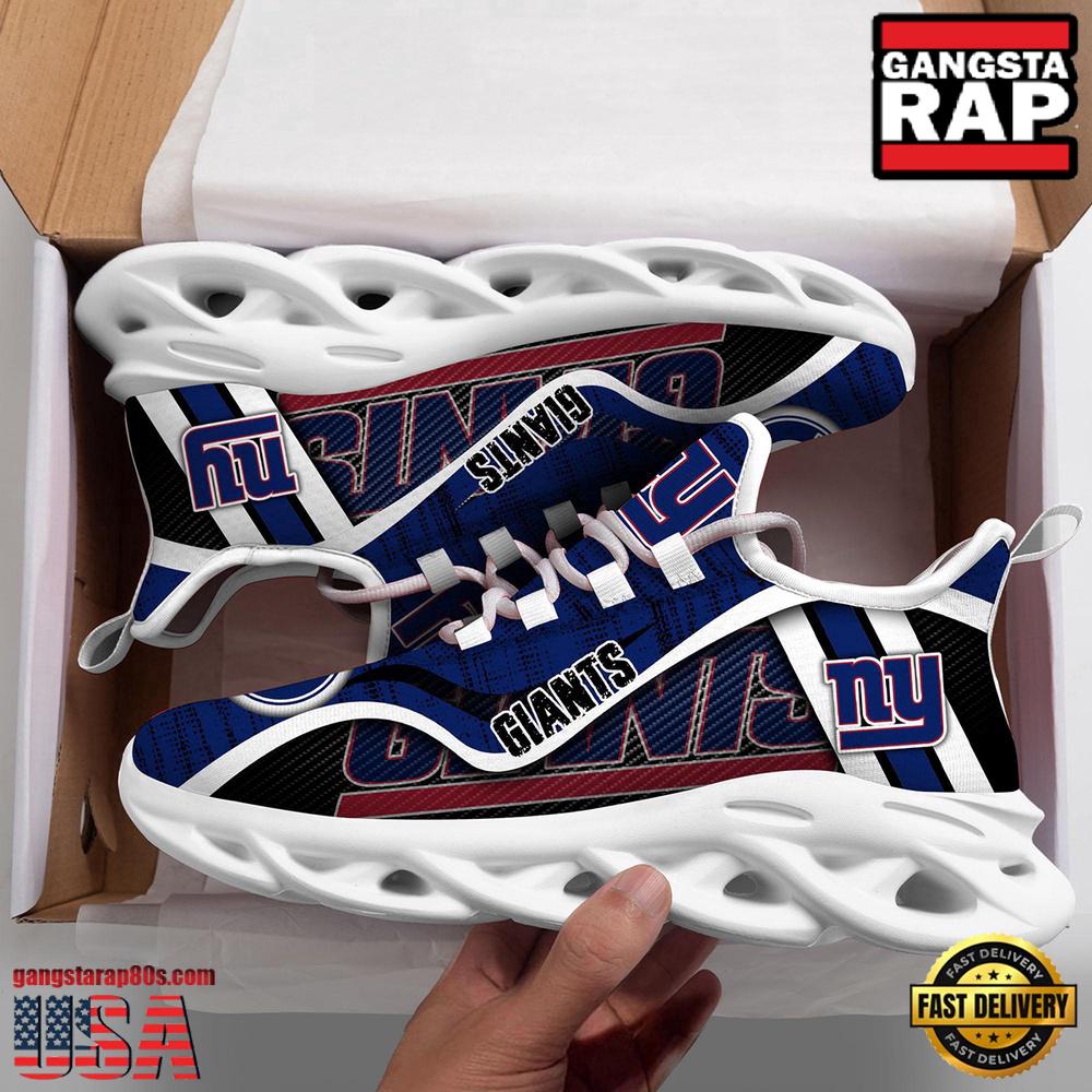 Ideafootwear New York Giants Max Soul Shoes Sneakers For Men And Women