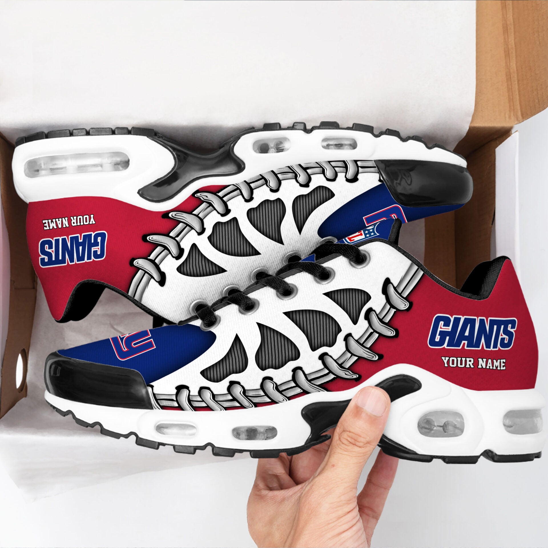 Ideafootwear New York Giants TN Shoes Sneakers For Men And Women