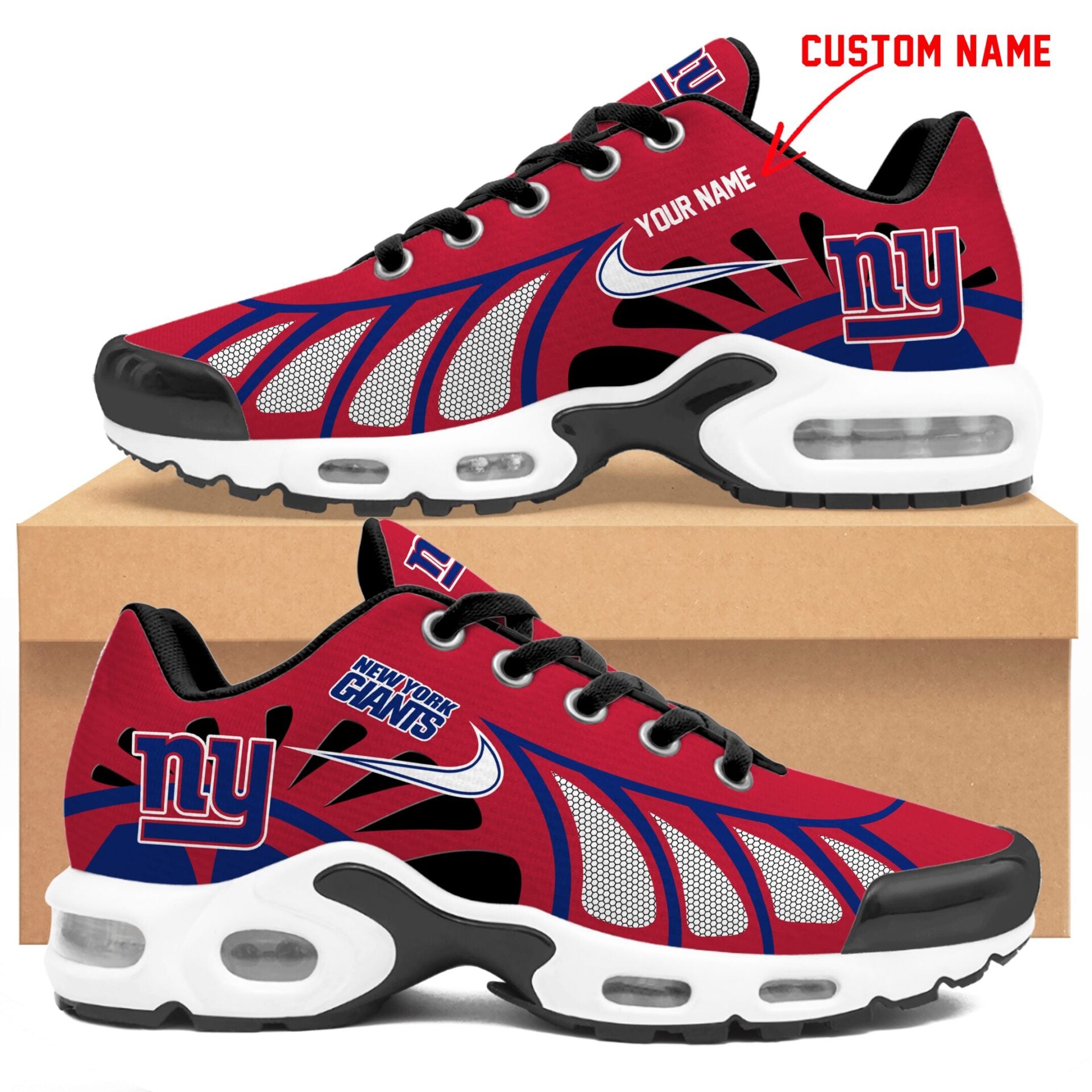 Ideafootwear New York Giants TN Shoes Sneakers For Men And Women