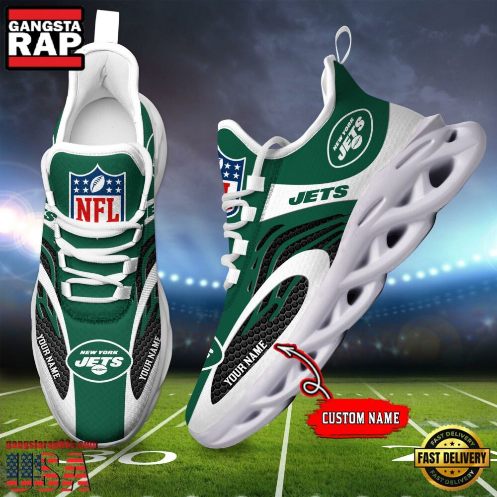 Ideafootwear New York Jets  Max Soul Shoes Sneakers For Men And Women
