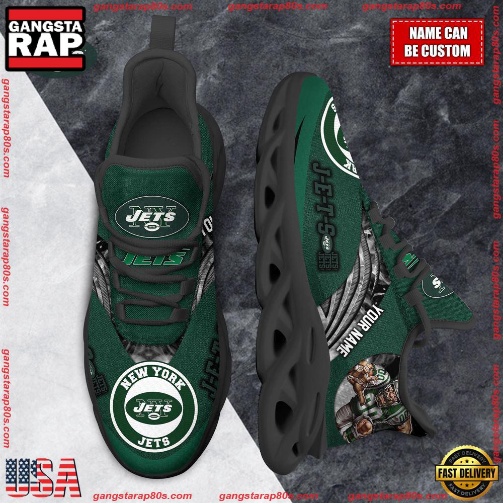 Ideafootwear New York Jets  Max Soul Shoes Sneakers For Men And Women