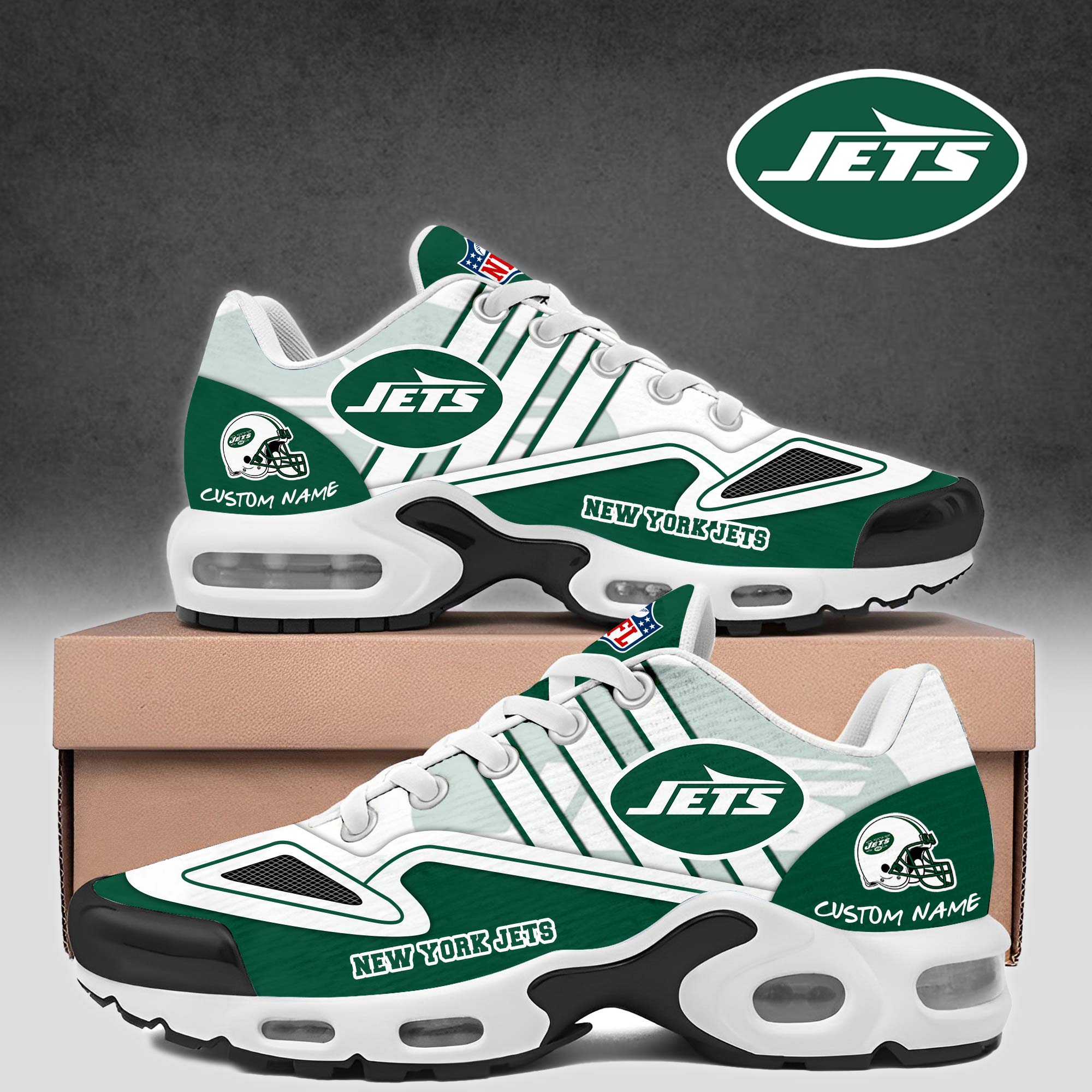 Ideafootwear New York Jets TN Shoes Sneakers For Men And Women