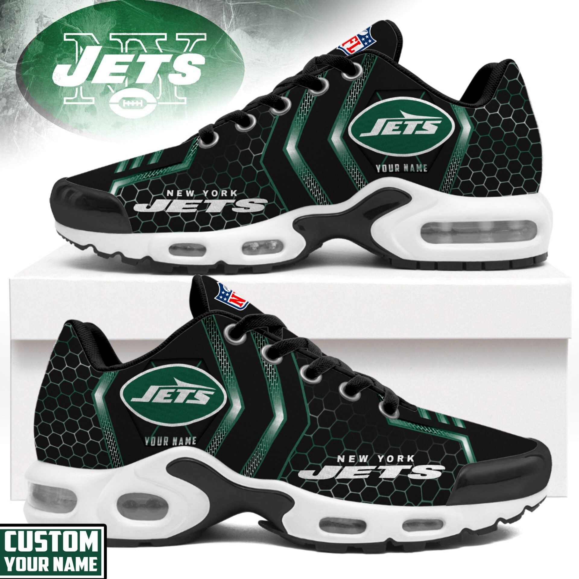 Ideafootwear New York Jets TN Shoes Sneakers For Men And Women