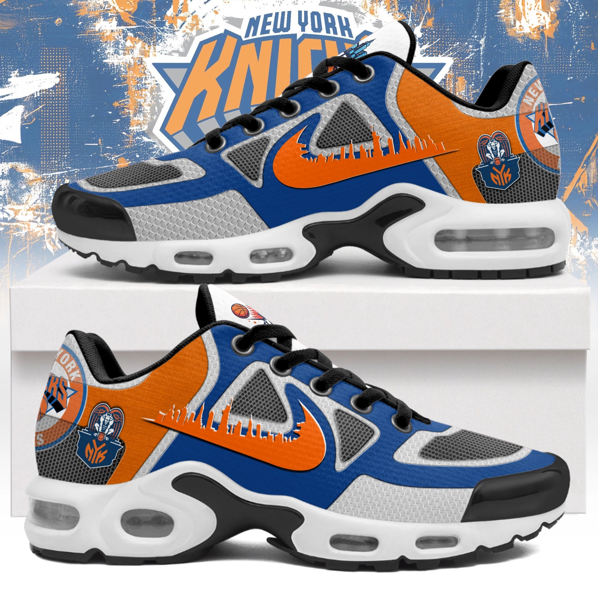 Ideafootwear New York Knicks TN Shoes Sneakers For Men And Women