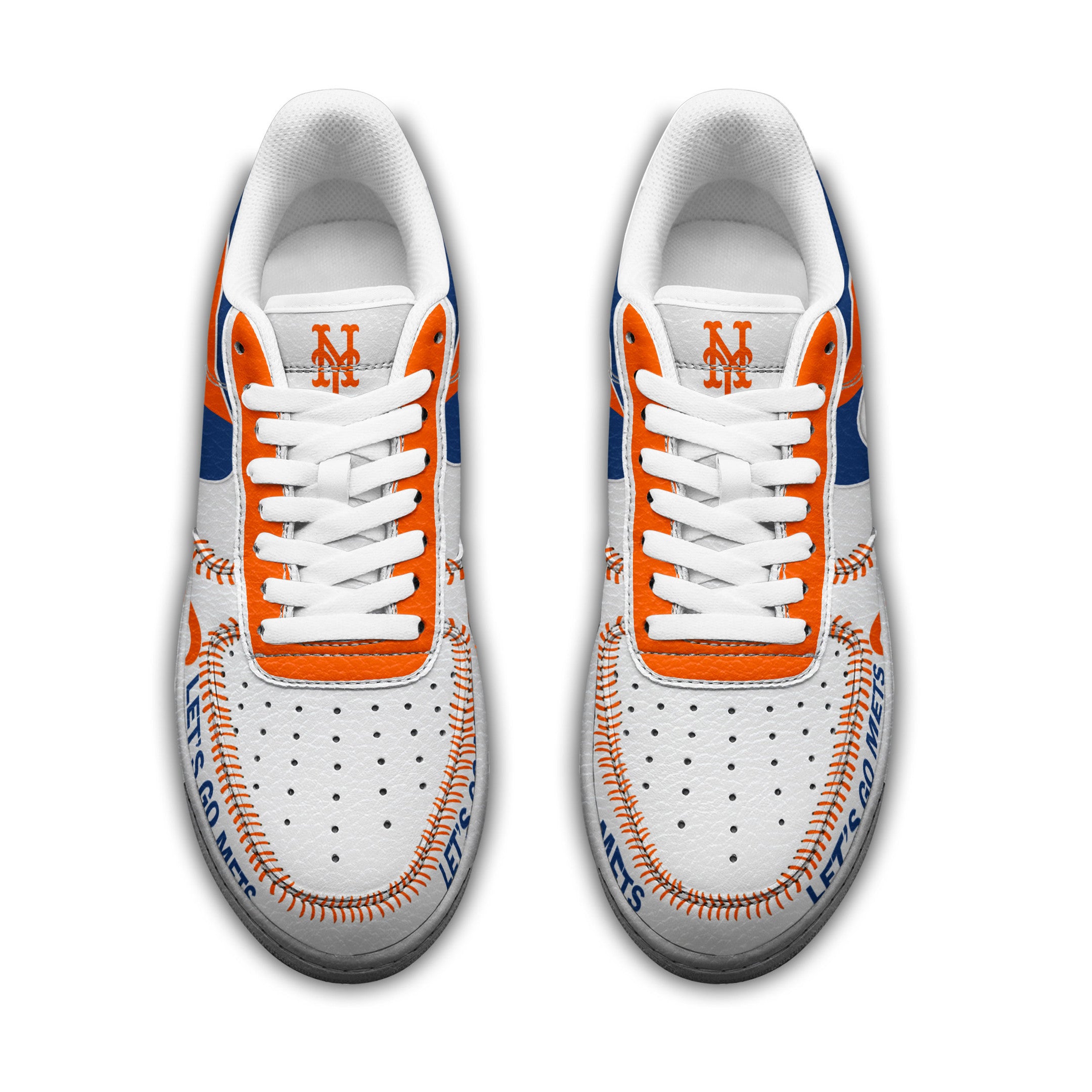 Ideafootwear New York Mets Air Low-Top Sneakers Shoes For Men And Women 3