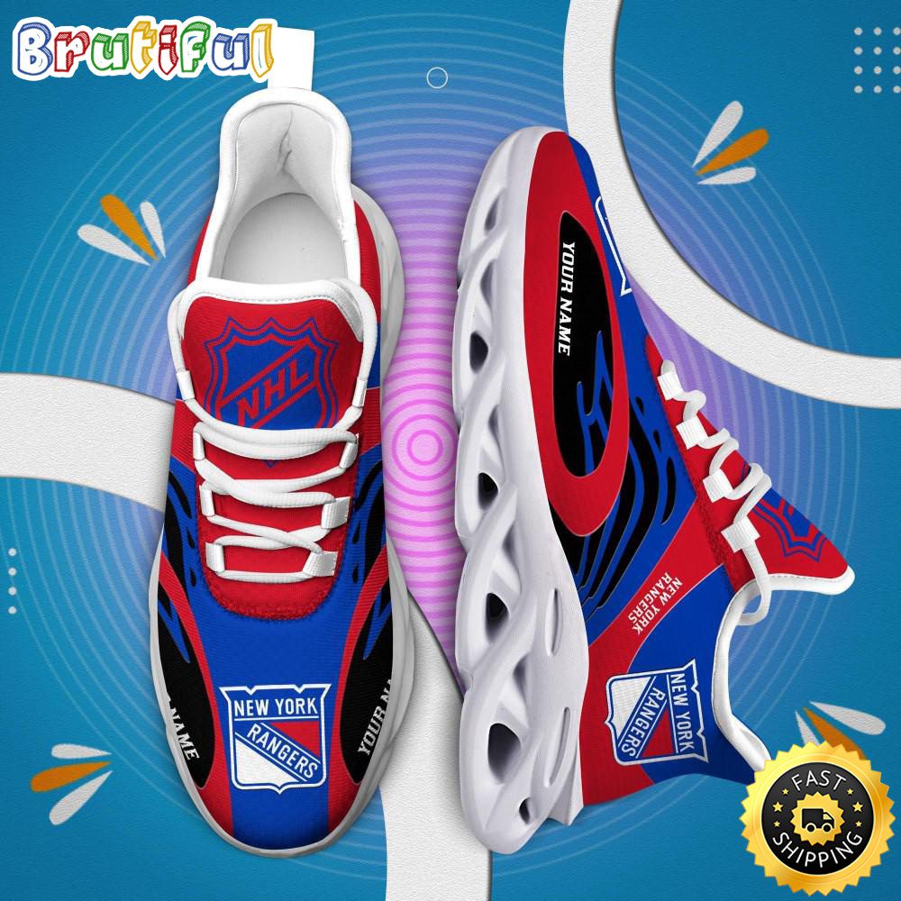 Ideafootwear New York Rangers Max Soul Shoes Sneakers For Men And Women