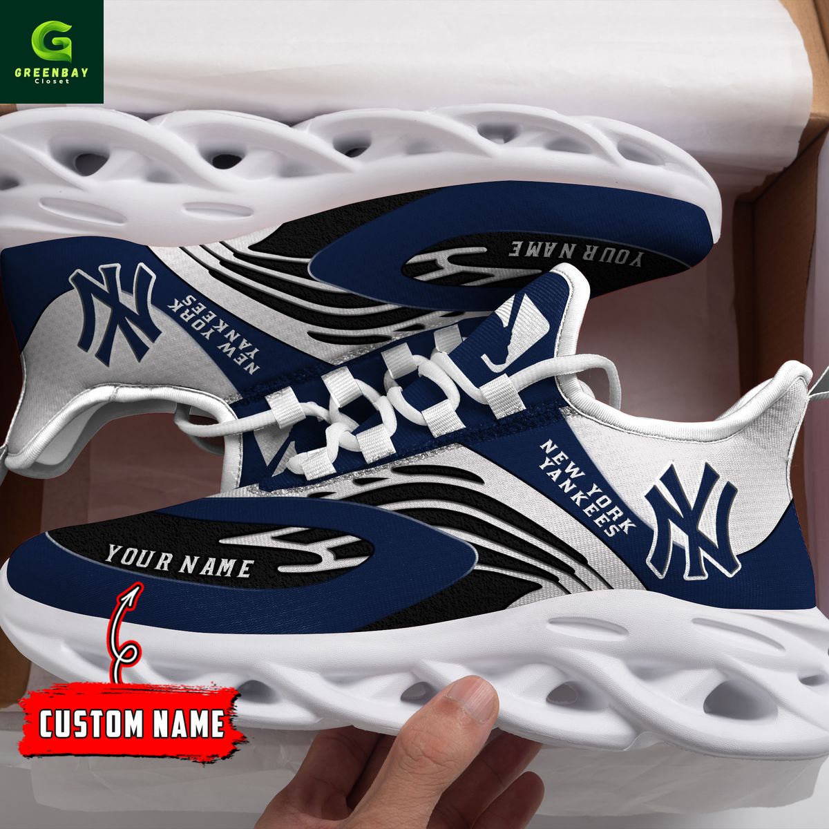 Ideafootwear New York Yankees Max Soul Shoes Sneakers For Men And Women