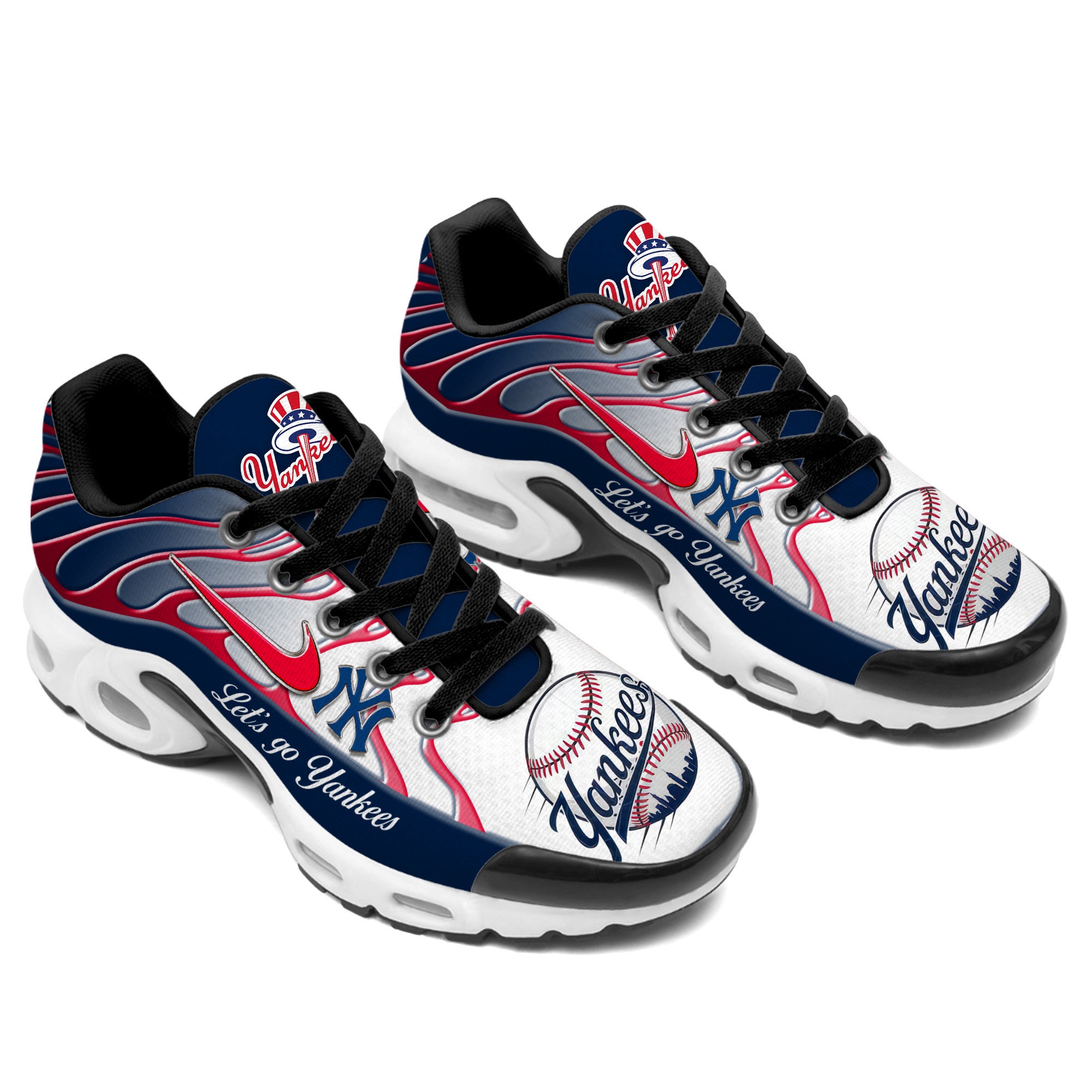 Ideafootwear New York Yankees TN Shoes Sneakers For Men And Women