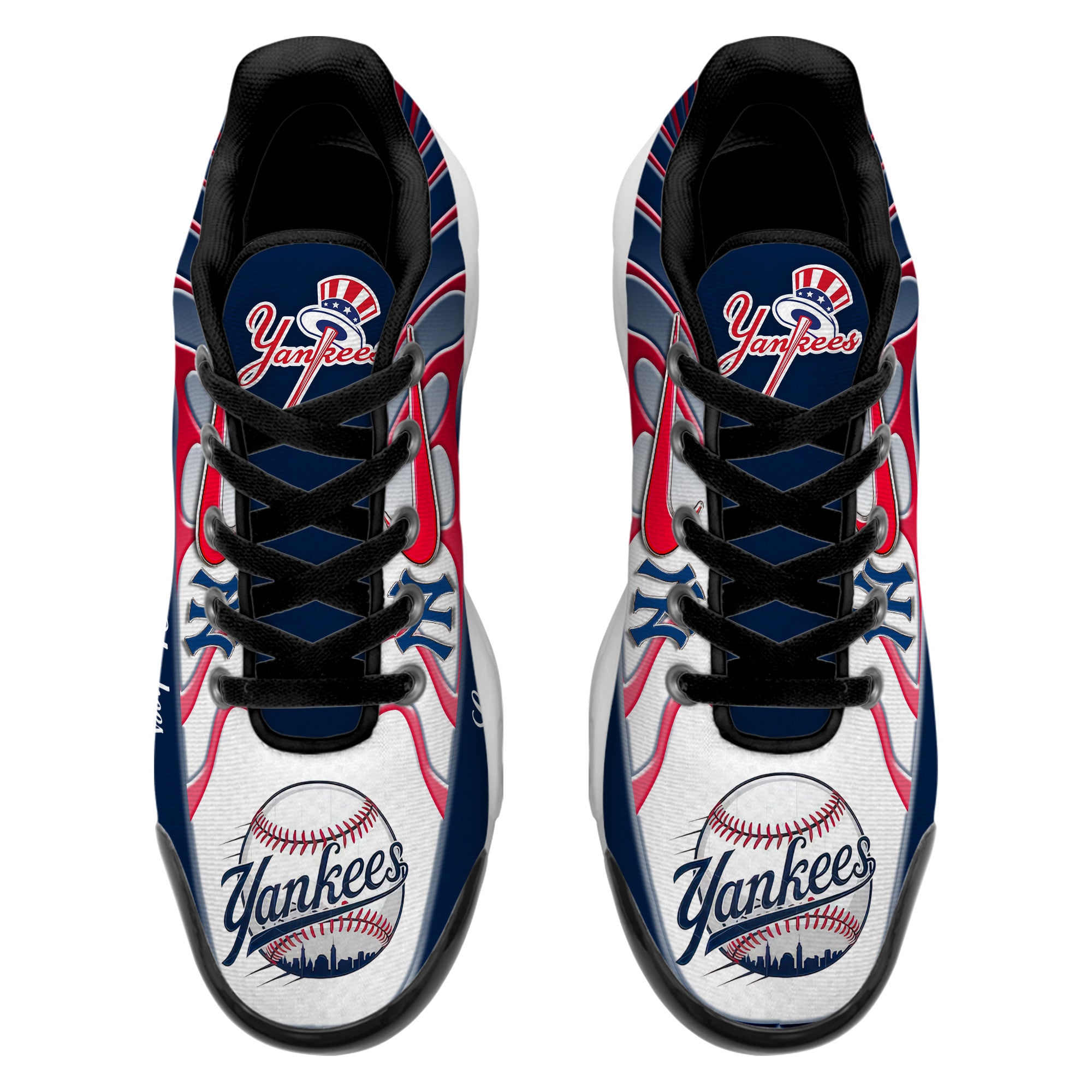 Ideafootwear New York Yankees TN Shoes Sneakers For Men And Women