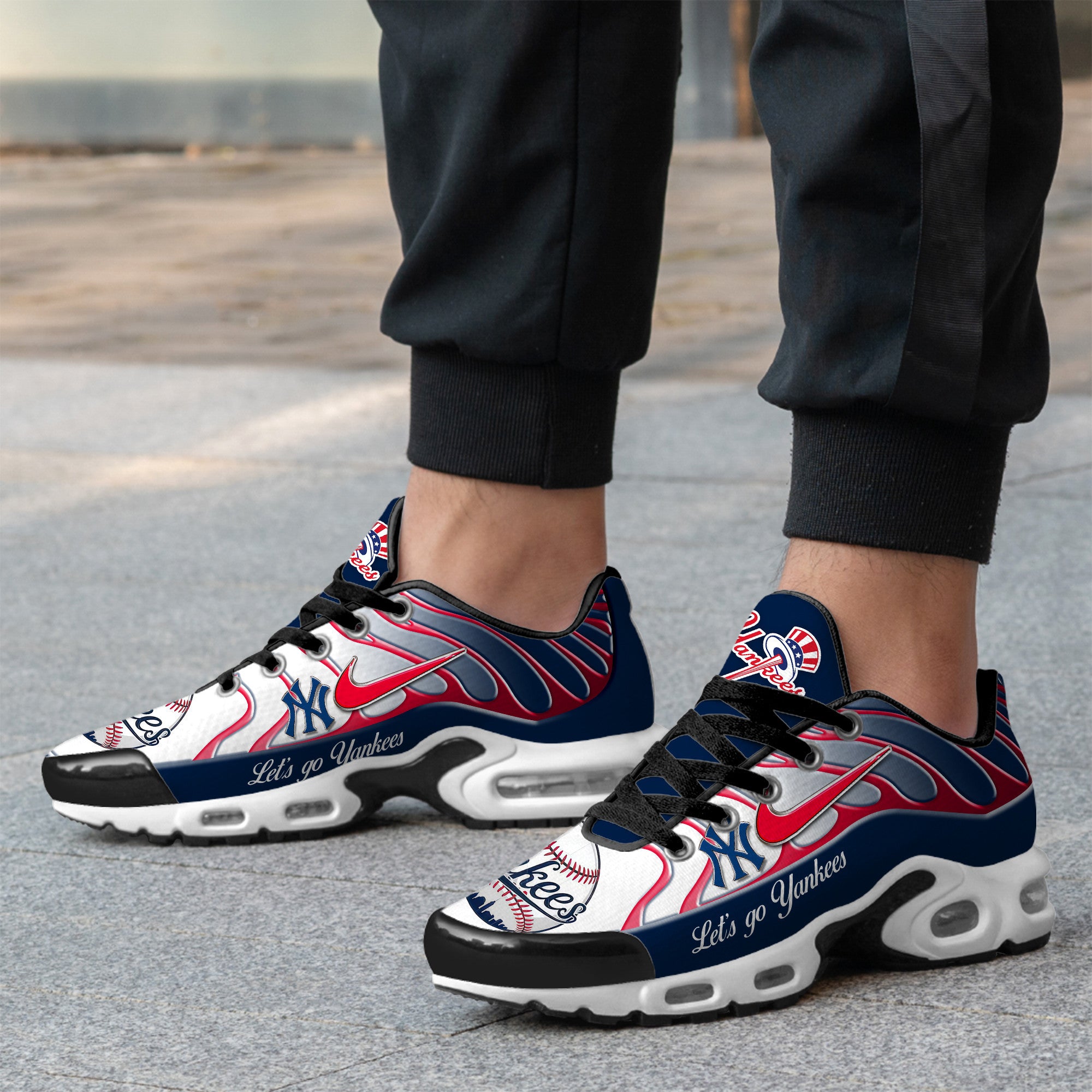 Ideafootwear New York Yankees TN Shoes Sneakers For Men And Women