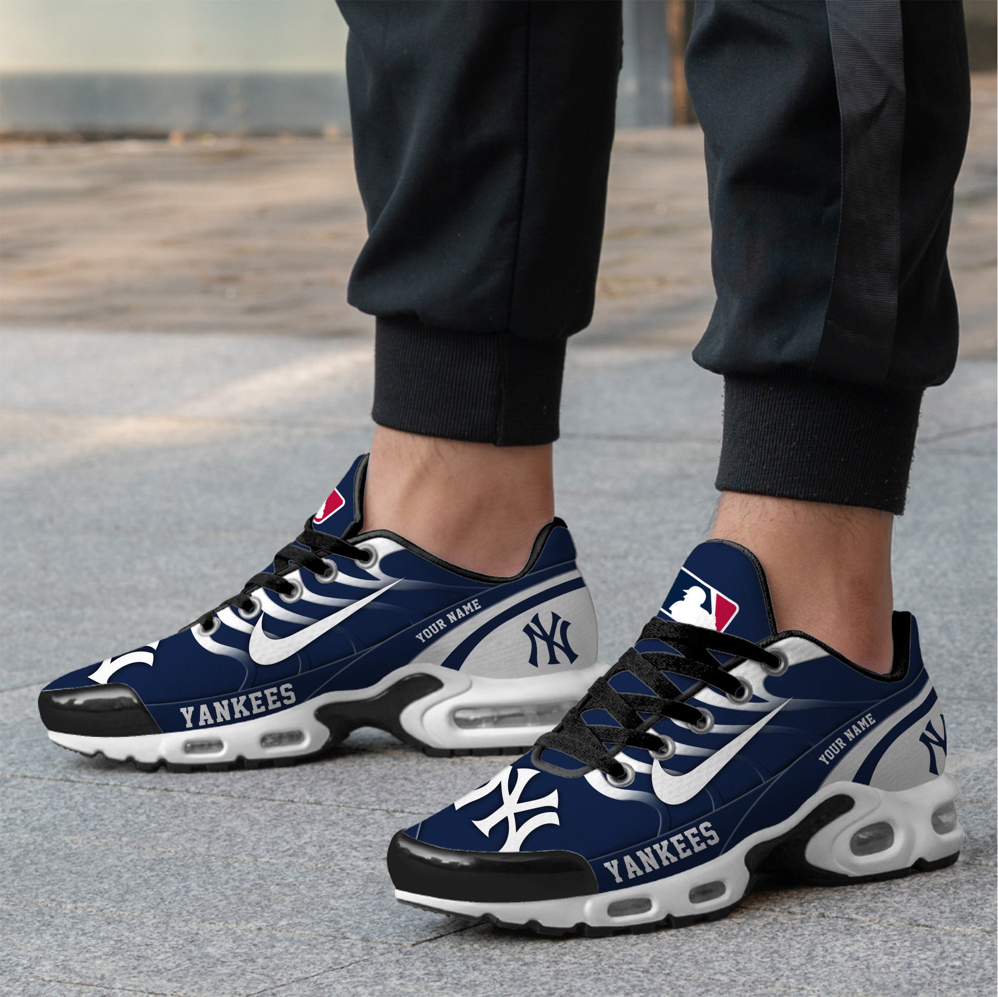 Ideafootwear New York Yankees TN Shoes Sneakers For Men And Women
