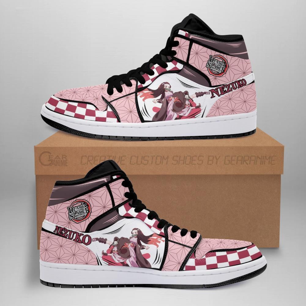 Ideafootwear Nezuko AJ1 High Sneakers Shoes For Men And Women