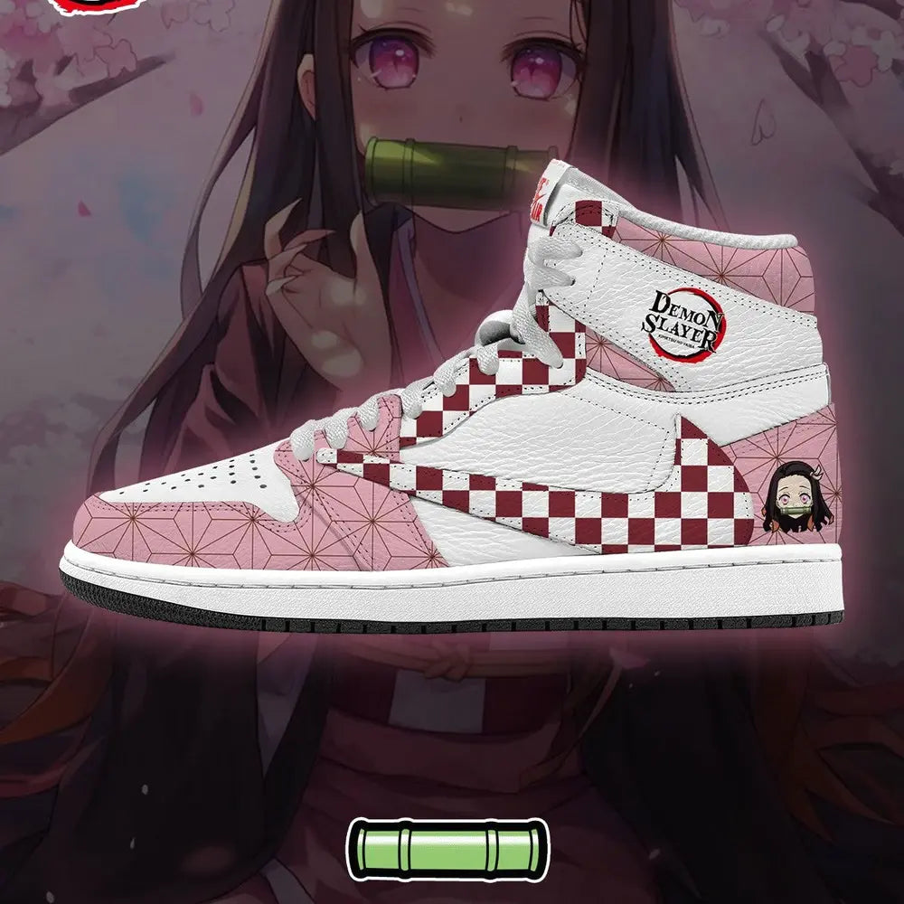 Ideafootwear Nezuko Kamado V.4  AJ1 High Sneakers Shoes For Men And Women