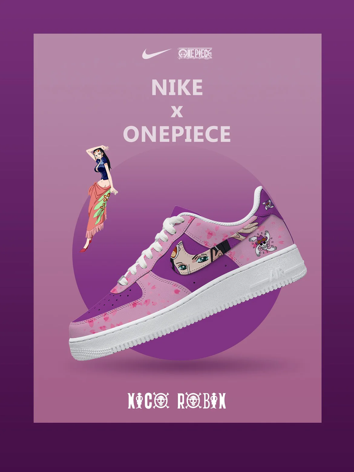 Ideafootwear Nico Robin  Air Low-Top Sneakers Shoes For Men And Women 1
