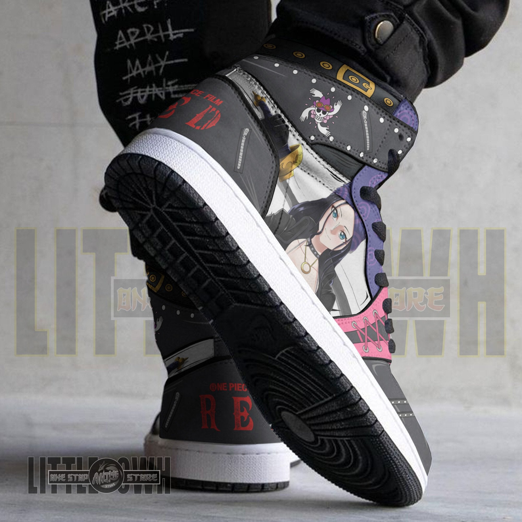 Ideafootwear Nico Robin AJ1 High Sneakers Shoes For Men And Women
