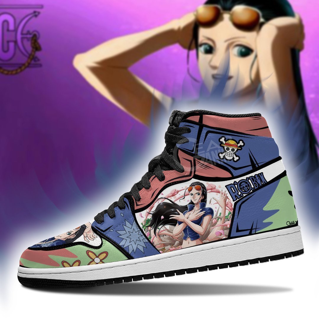 Ideafootwear Nico Robin AJ1 High Sneakers Shoes For Men And Women