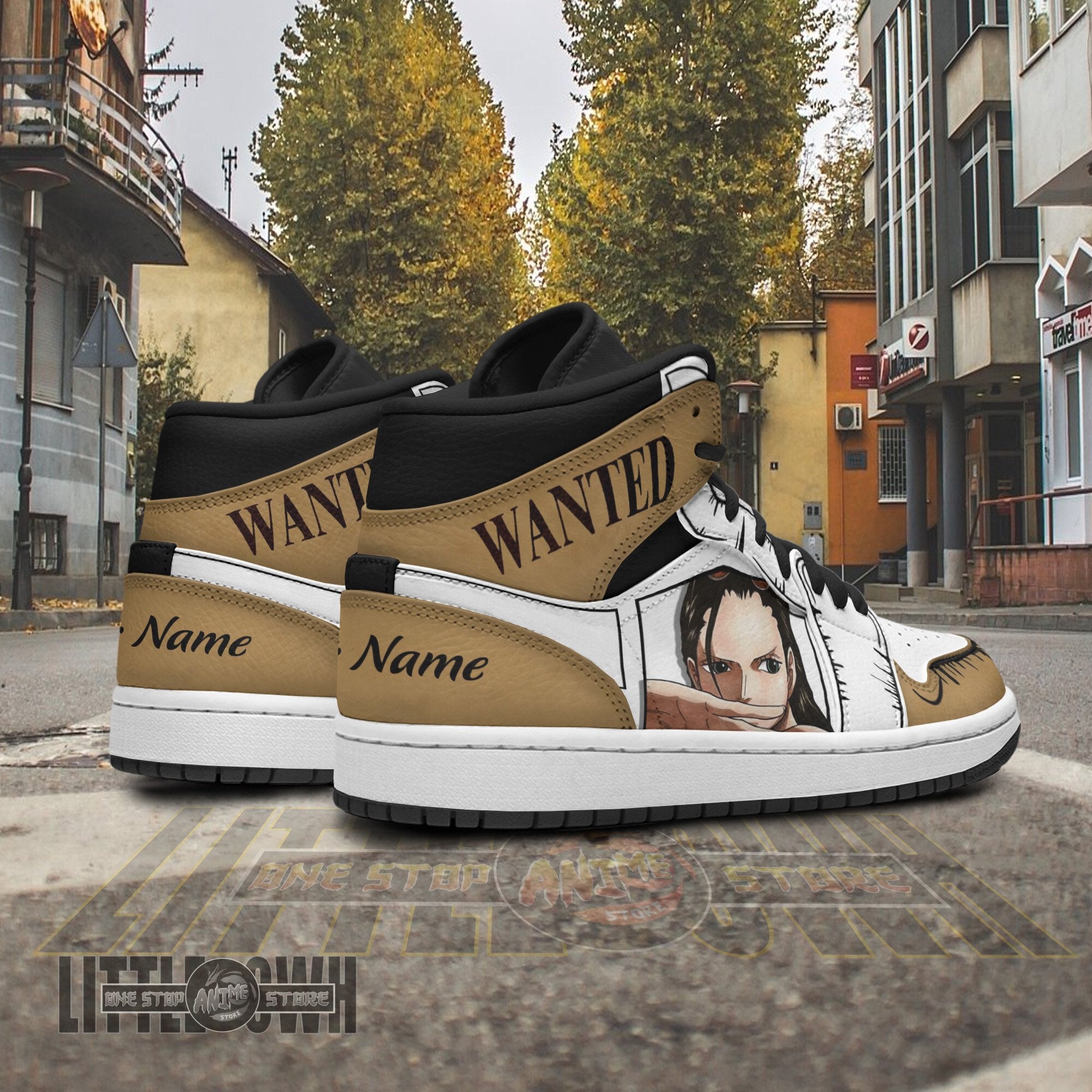 Ideafootwear Nico Robin AJ1 High Sneakers Shoes For Men And Women