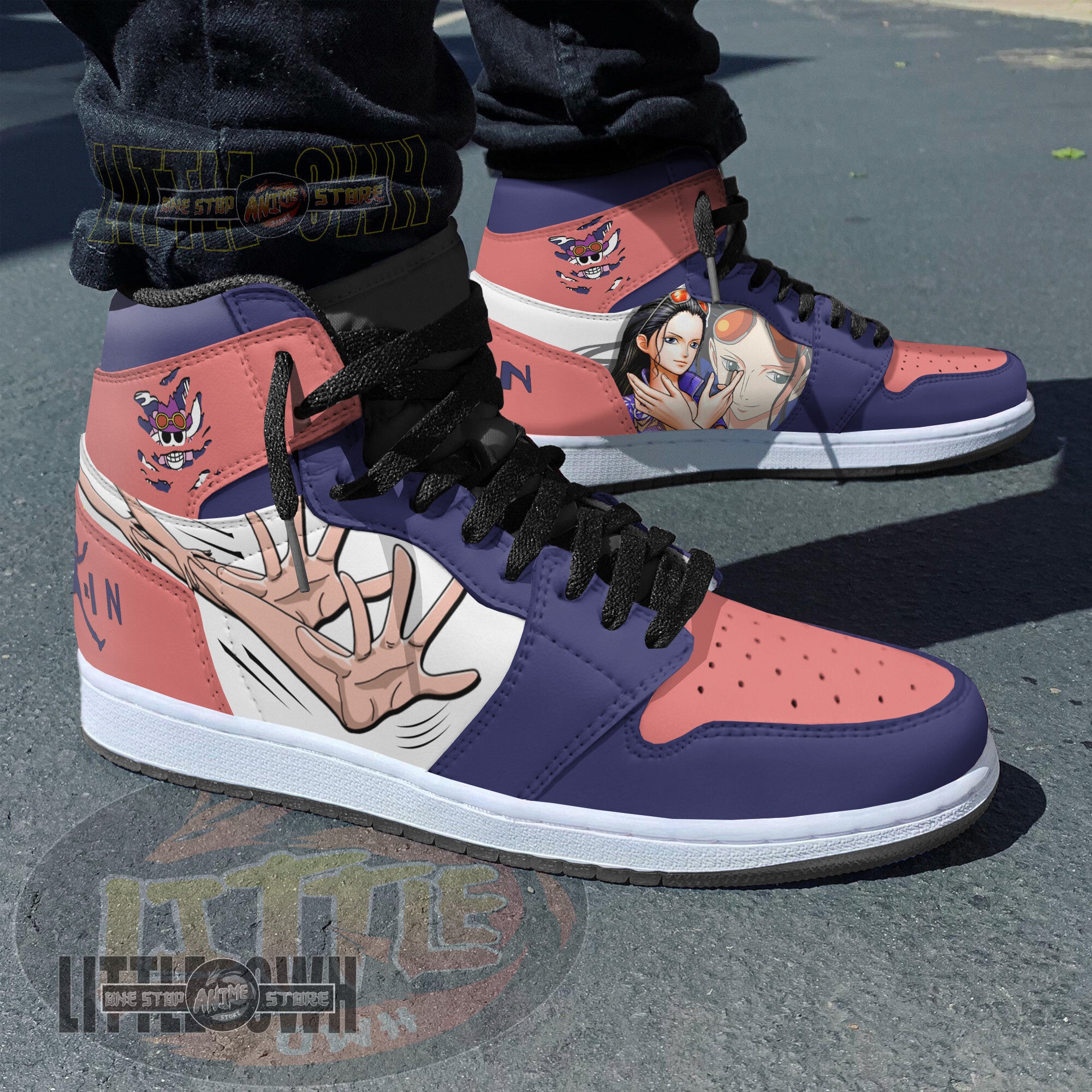 Ideafootwear Nico Robin AJ1 High Sneakers Shoes For Men And Women