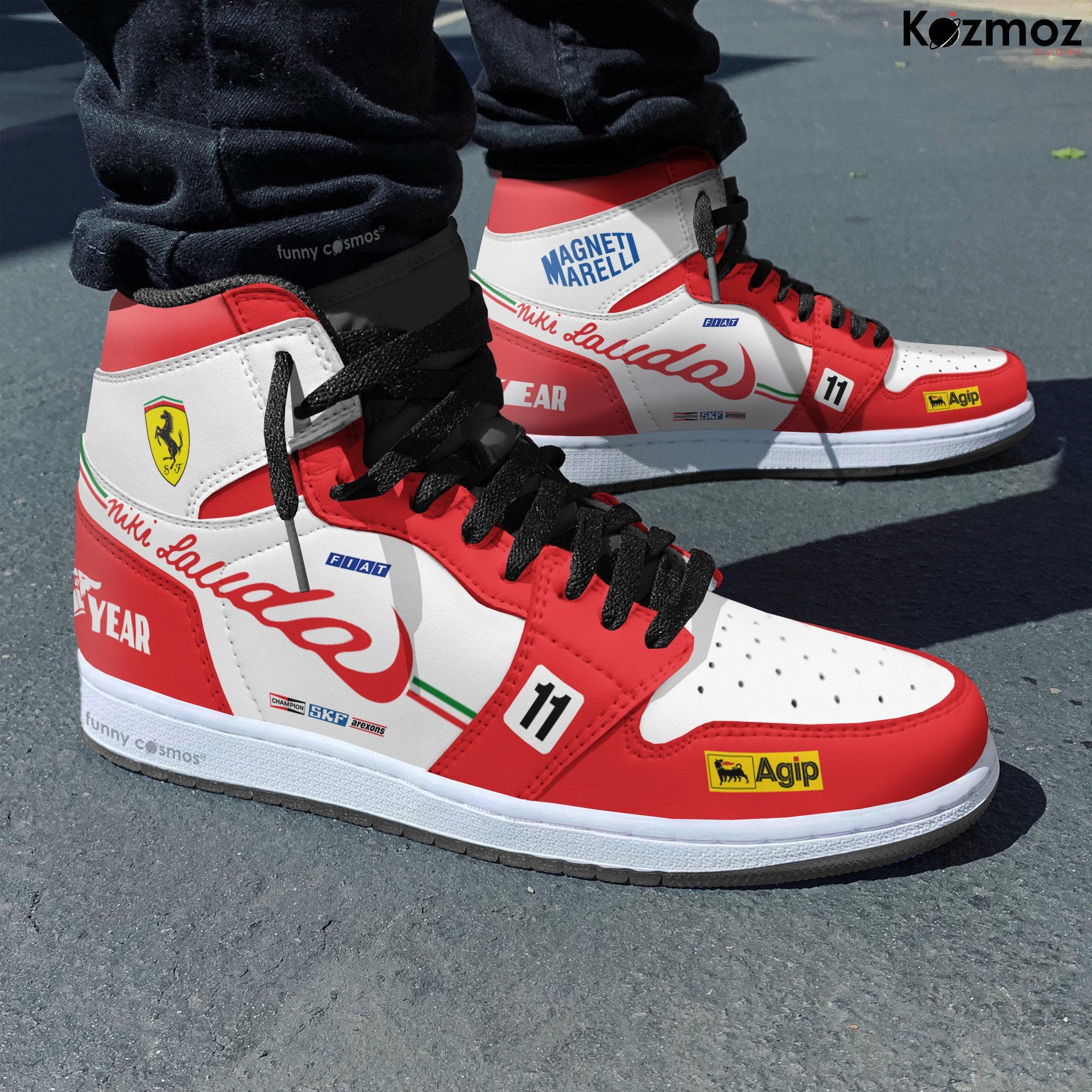 Ideafootwear Niki Lauda AJ1 High Sneakers Shoes For Men And Women