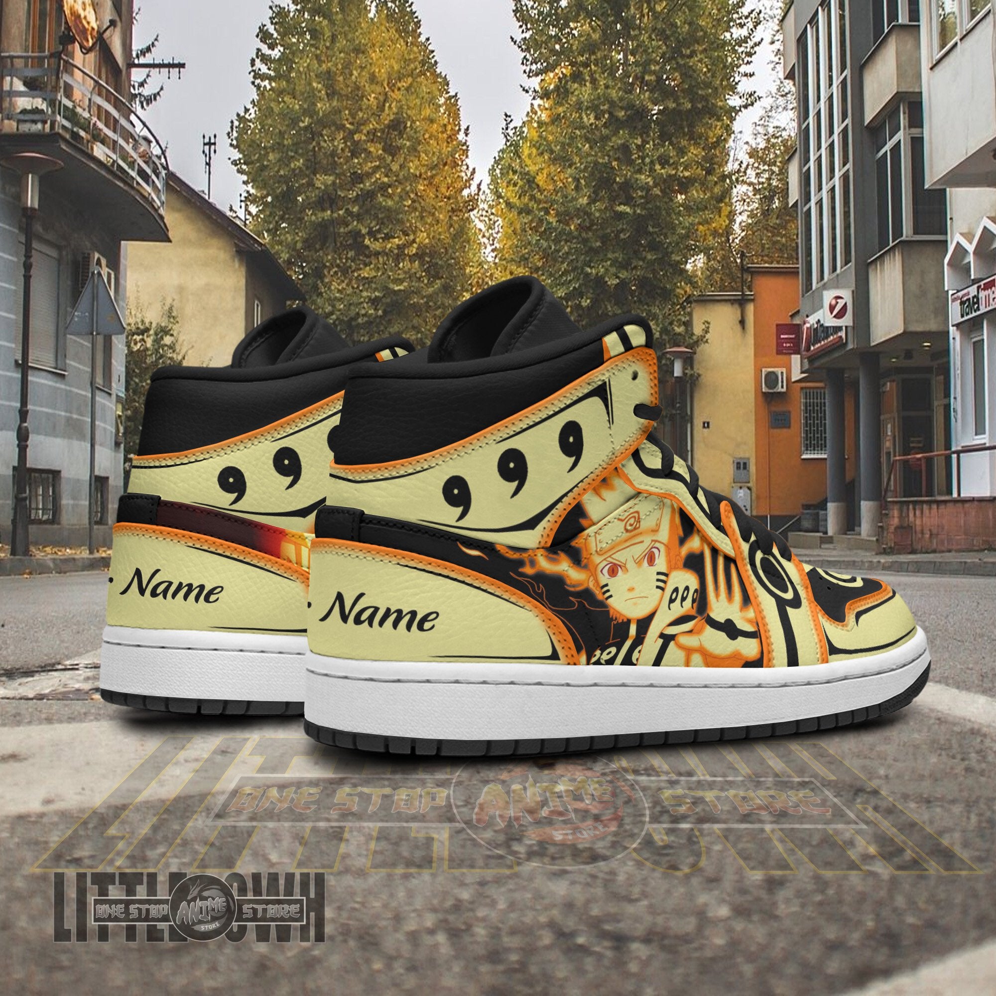 Ideafootwear Nine-Tails AJ1 High Sneakers Shoes For Men And Women