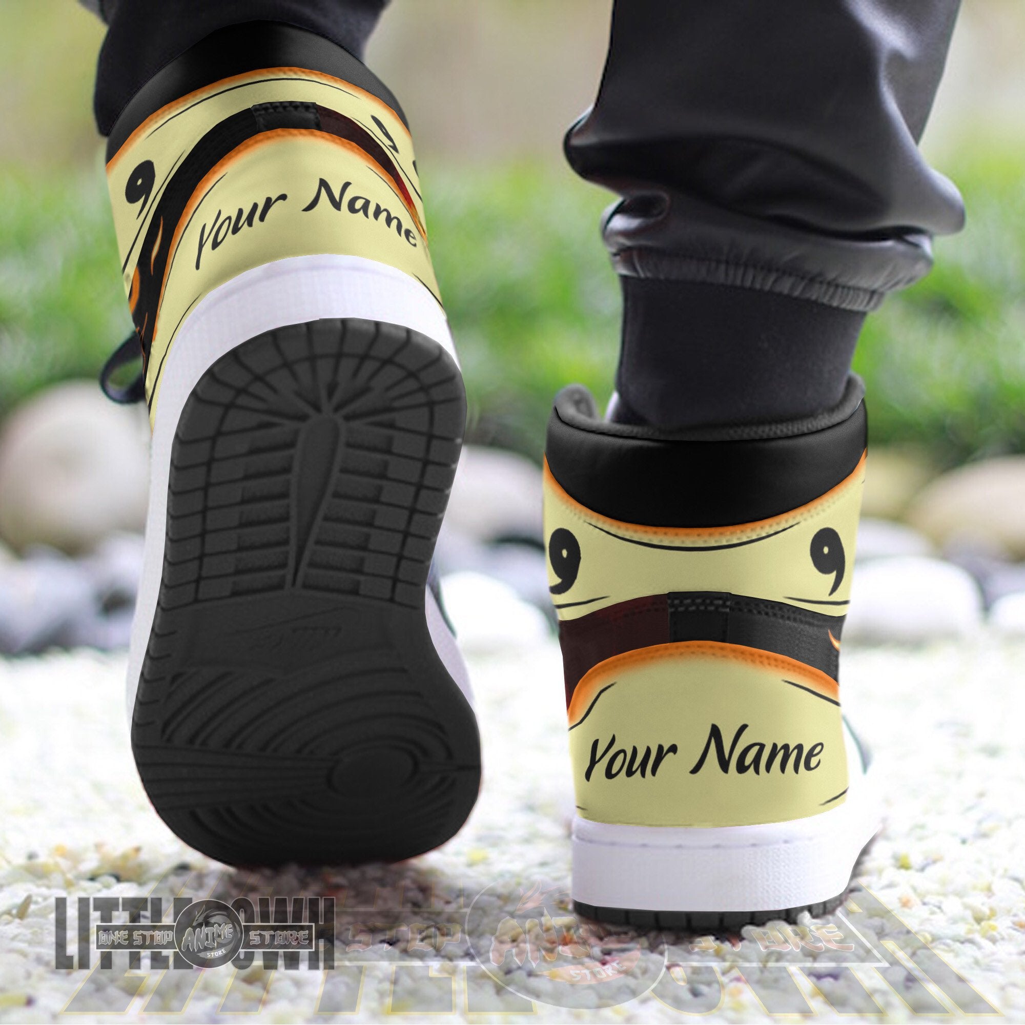 Ideafootwear Nine-Tails AJ1 High Sneakers Shoes For Men And Women