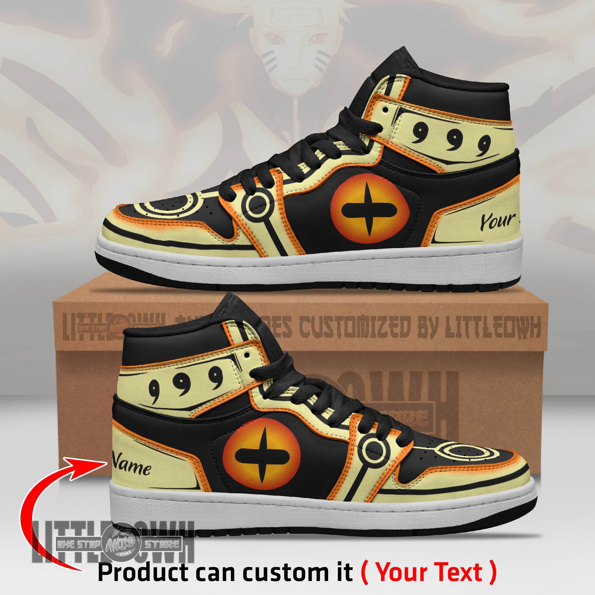 Ideafootwear Nine Tails Sage AJ1 High Sneakers Shoes For Men And Women