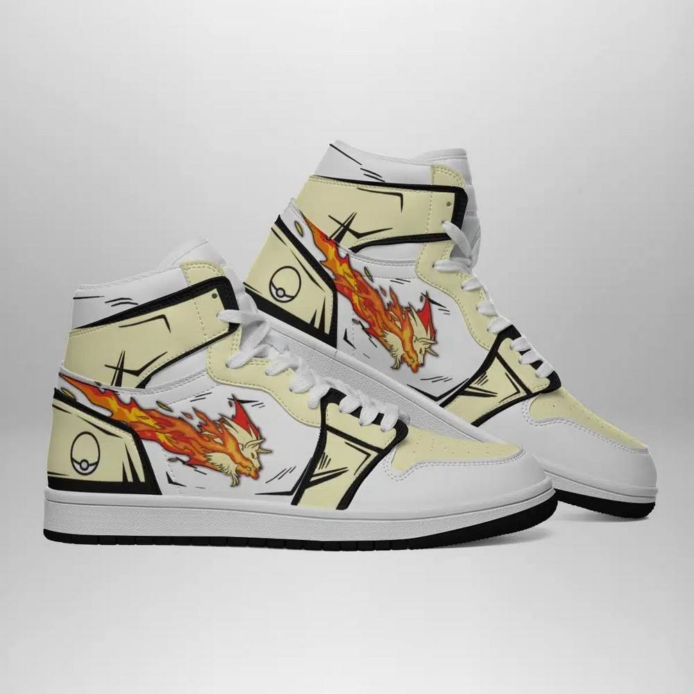 Ideafootwear Ninetales Pokemon  AJ1 High Sneakers Shoes For Men And Women