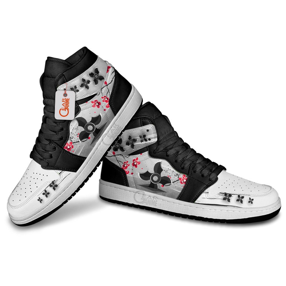 Ideafootwear Ninja Shuriken AJ1 High Sneakers Shoes For Men And Women