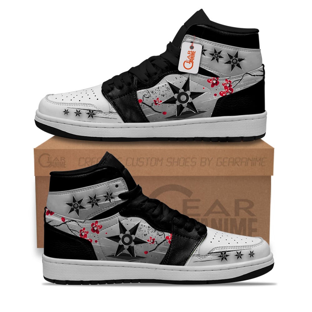 Ideafootwear Ninja Shuriken AJ1 High Sneakers Shoes For Men And Women