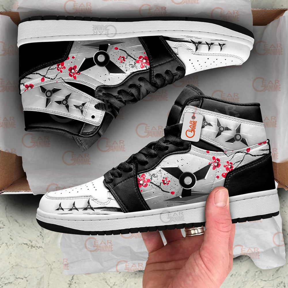 Ideafootwear Ninja Shuriken AJ1 High Sneakers Shoes For Men And Women