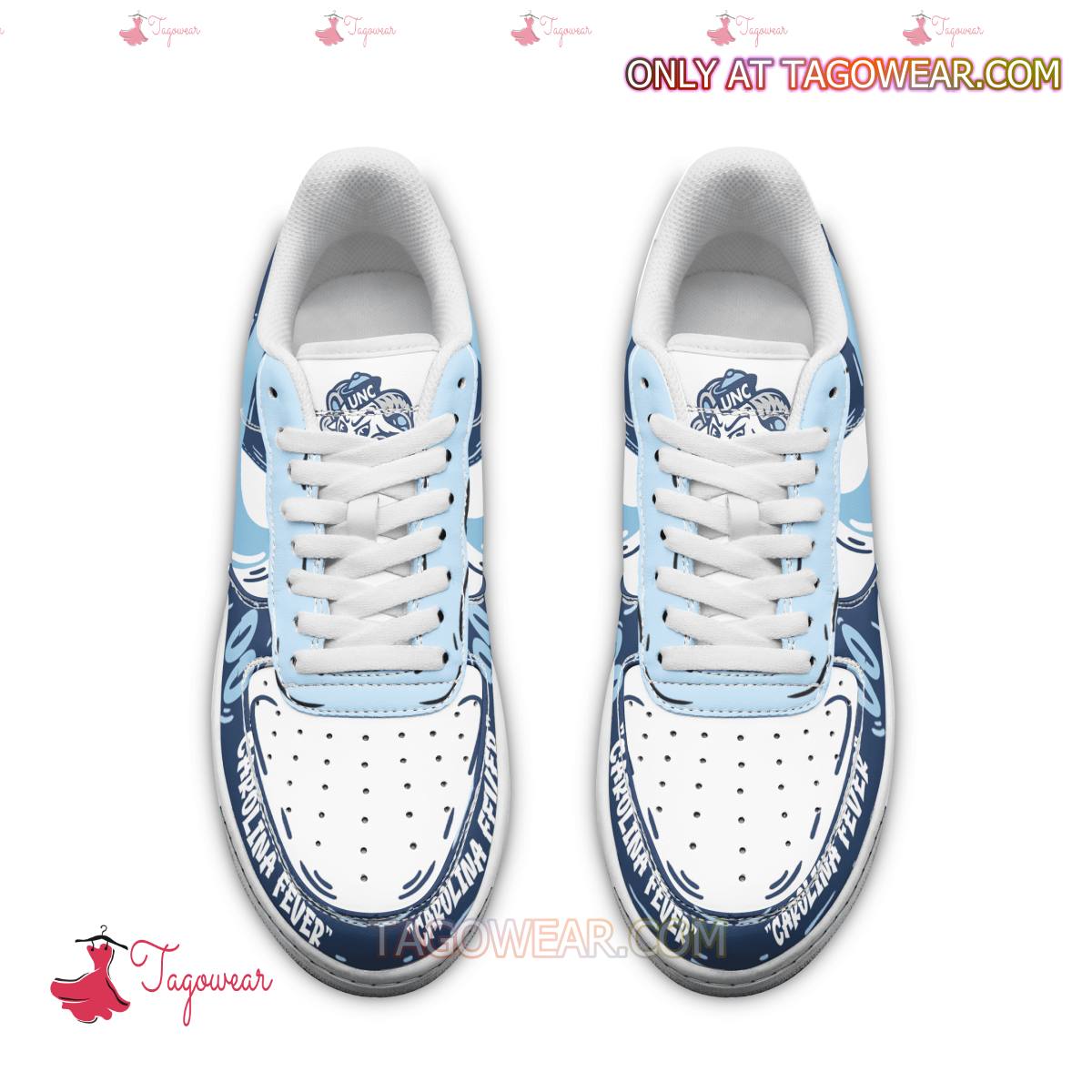 Ideafootwear North Carolina Tar Heels Air Low-Top Sneakers Shoes For Men And Women 3