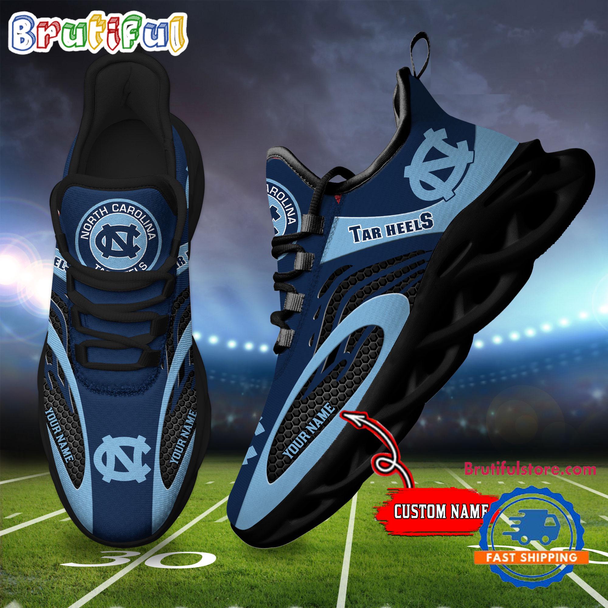 Ideafootwear North Carolina Tar Heels Max Soul Shoes Sneakers For Men And Women
