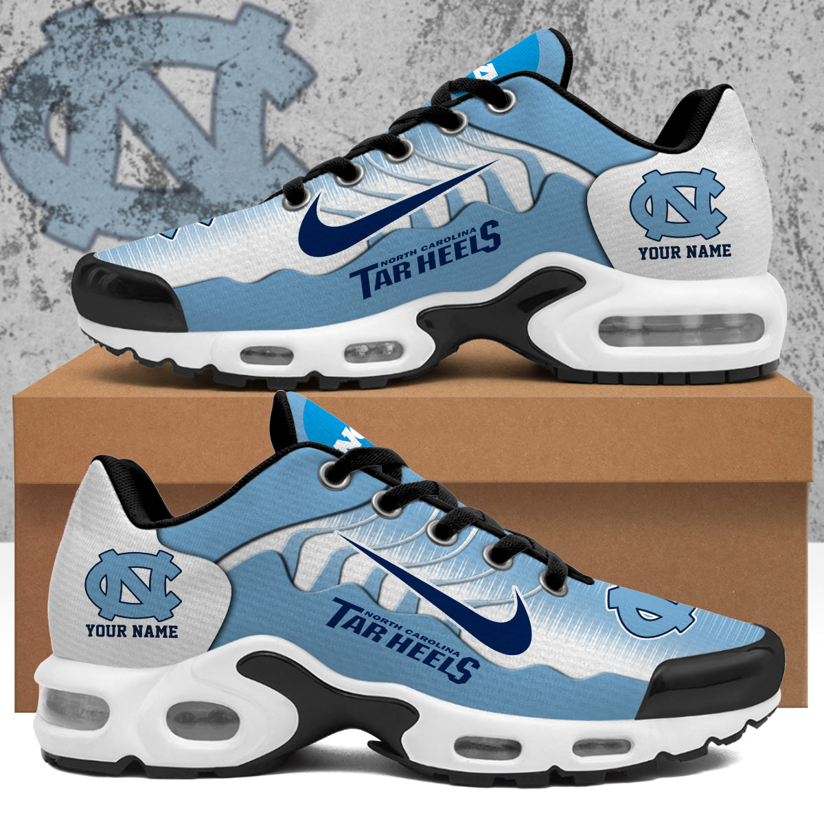 Ideafootwear North Carolina Tar Heels TN Shoes Sneakers For Men And Women