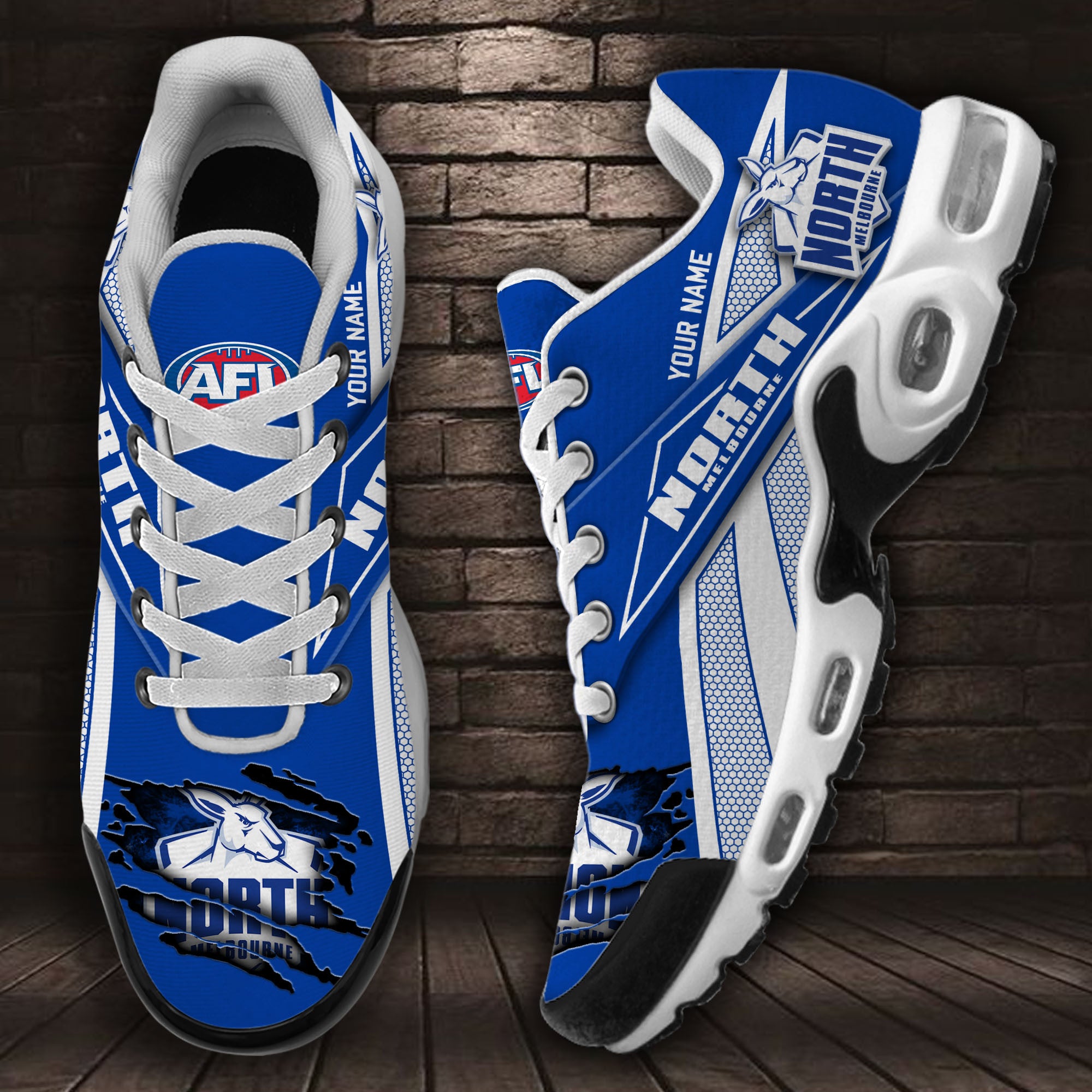 Ideafootwear North Melbourne Football Club TN Shoes Sneakers For Men And Women