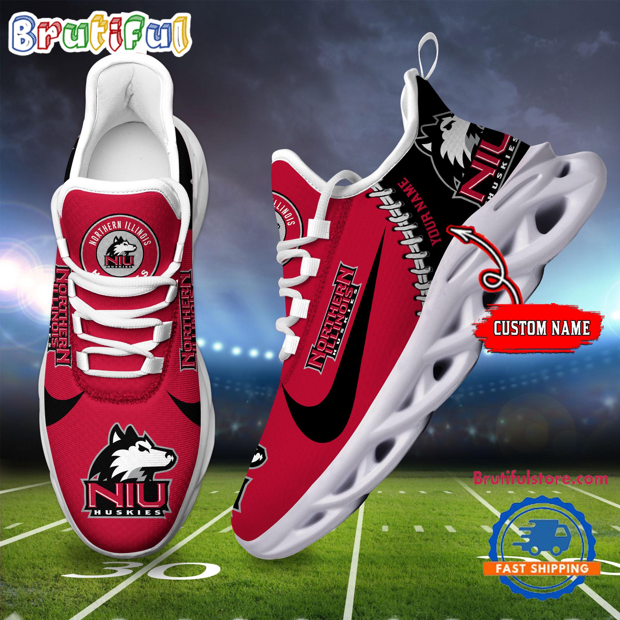 Ideafootwear Northern Illinois Huskies Max Soul Shoes Sneakers For Men And Women