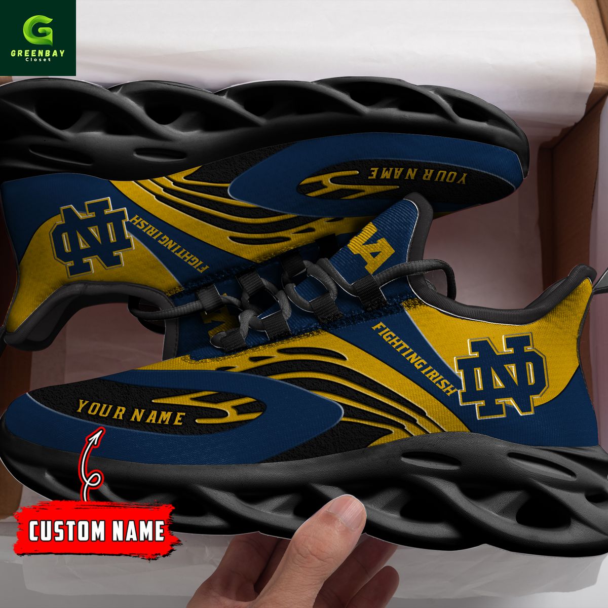 Ideafootwear Notre Dame Fighting Irish Max Soul Shoes Sneakers For Men And Women