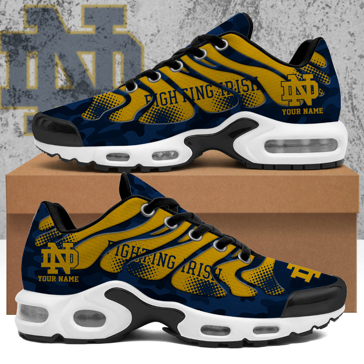 Ideafootwear Notre Dame Fighting Irish TN Shoes Sneakers For Men And Women