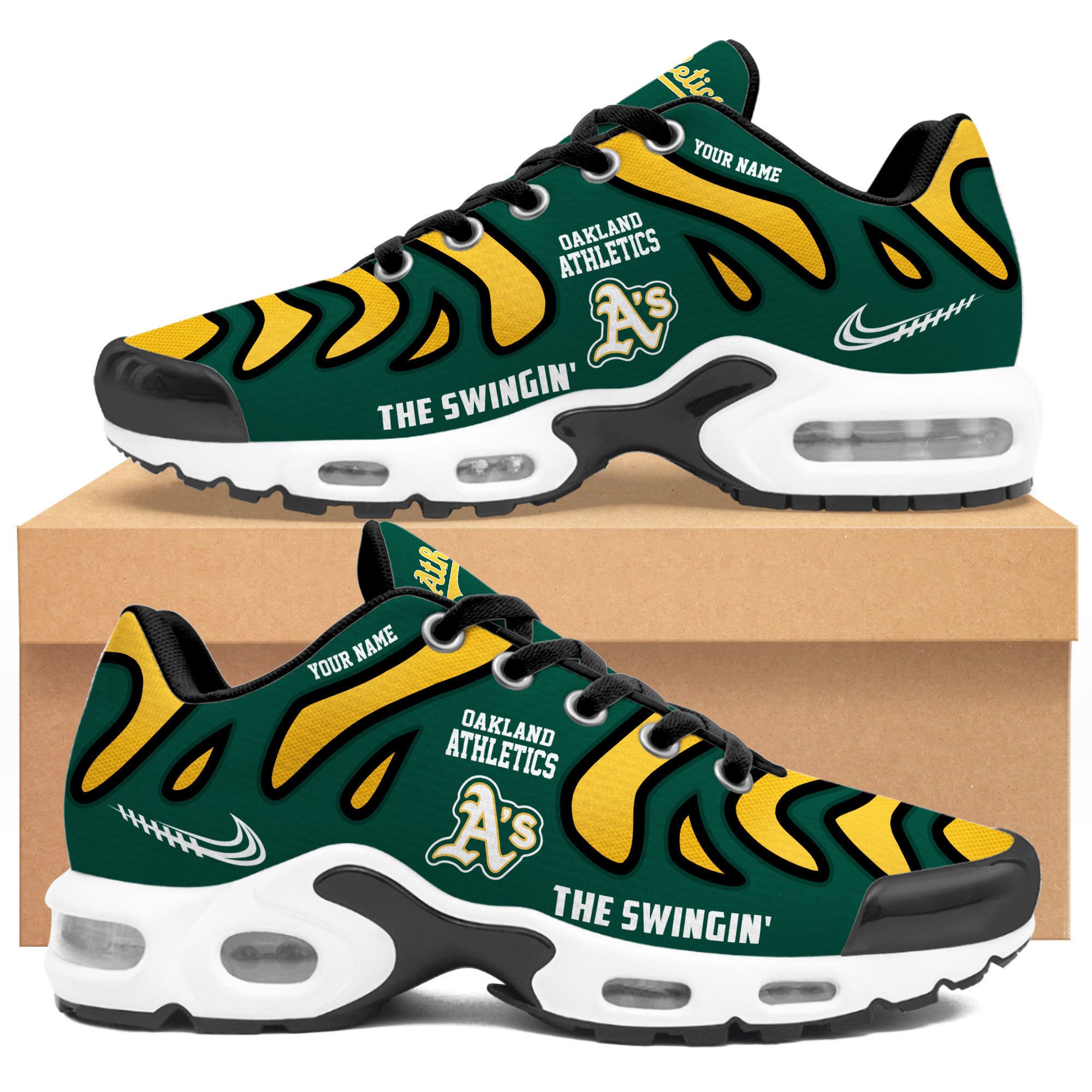 Ideafootwear Oakland Athletics TN Shoes Sneakers For Men And Women
