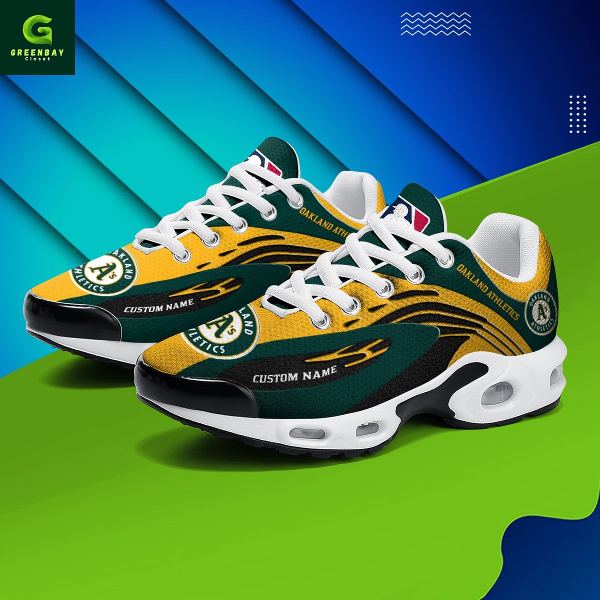 Ideafootwear Oakland Athletics TN Shoes Sneakers For Men And Women