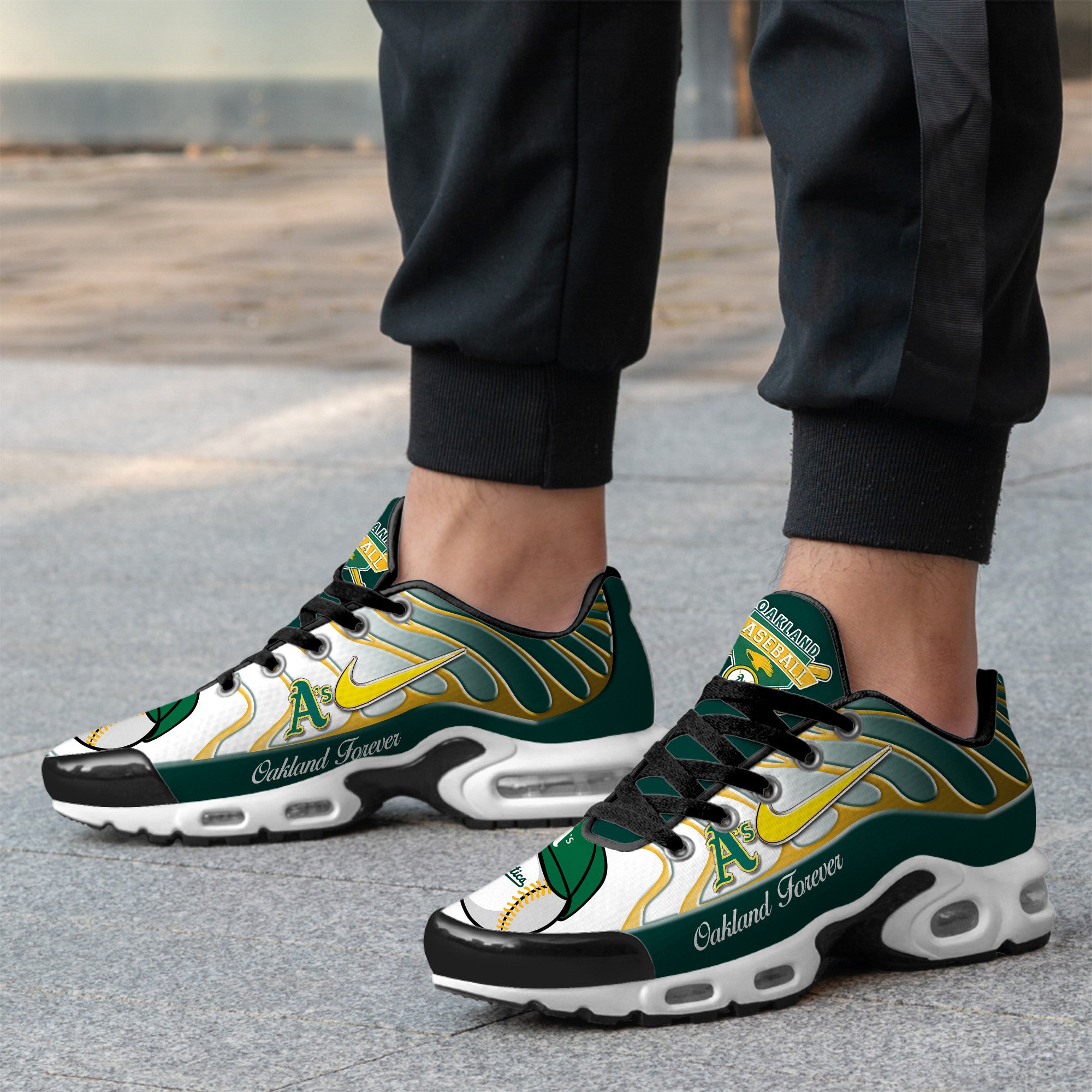 Ideafootwear Oakland Athletics TN Shoes Sneakers For Men And Women