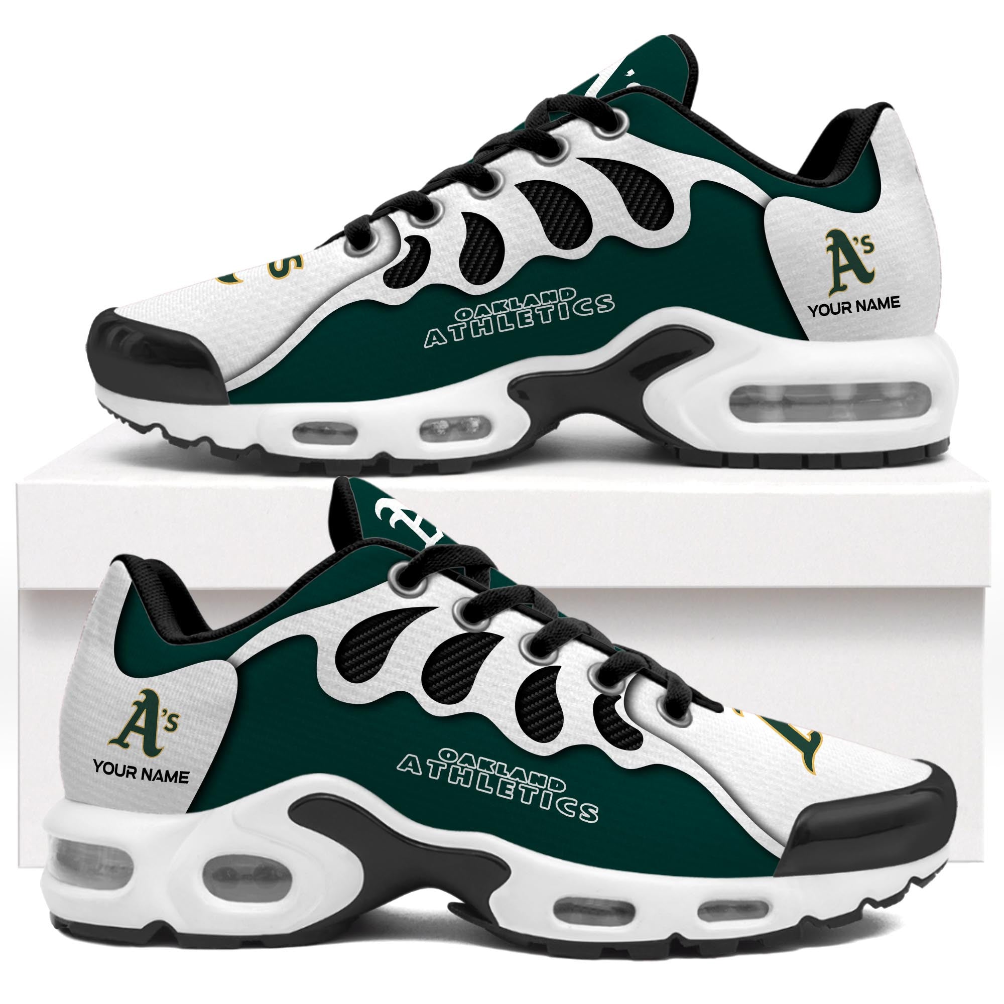 Ideafootwear Oakland Athletics TN Shoes Sneakers For Men And Women