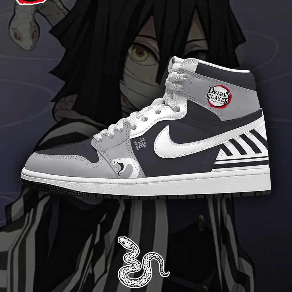 Ideafootwear Obanai Iguro V.2  AJ1 High Sneakers Shoes For Men And Women