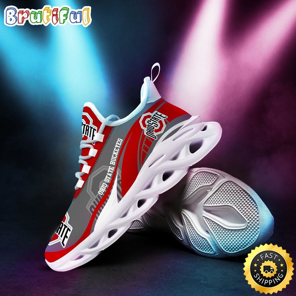 Ideafootwear Ohio State Buckeyes Max Soul Shoes Sneakers For Men And Women