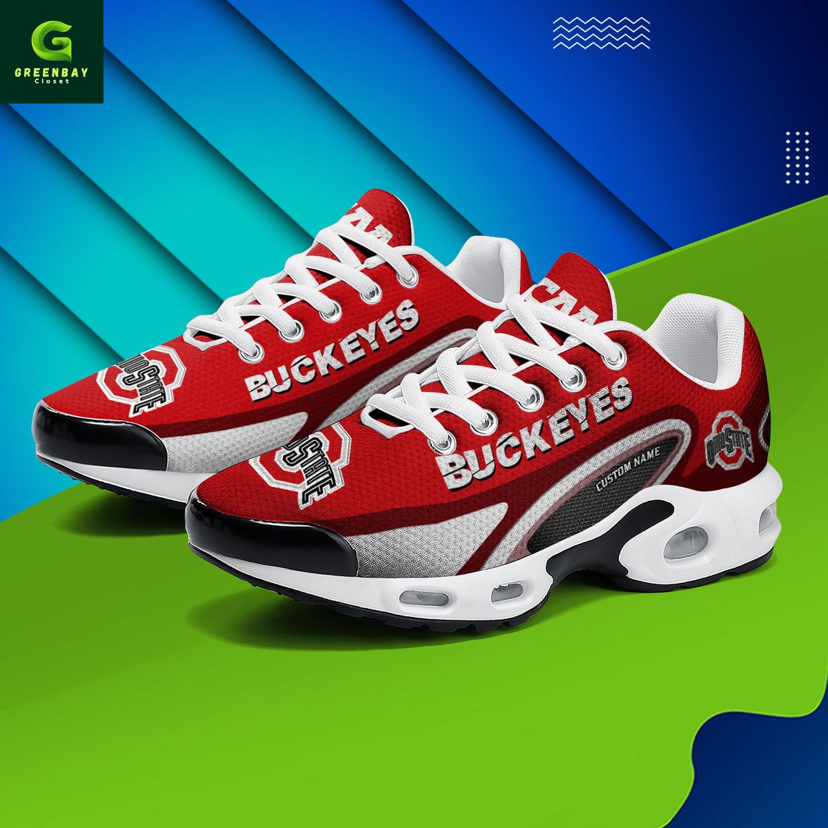 Ideafootwear Ohio State Buckeyes TN Shoes Sneakers For Men And Women