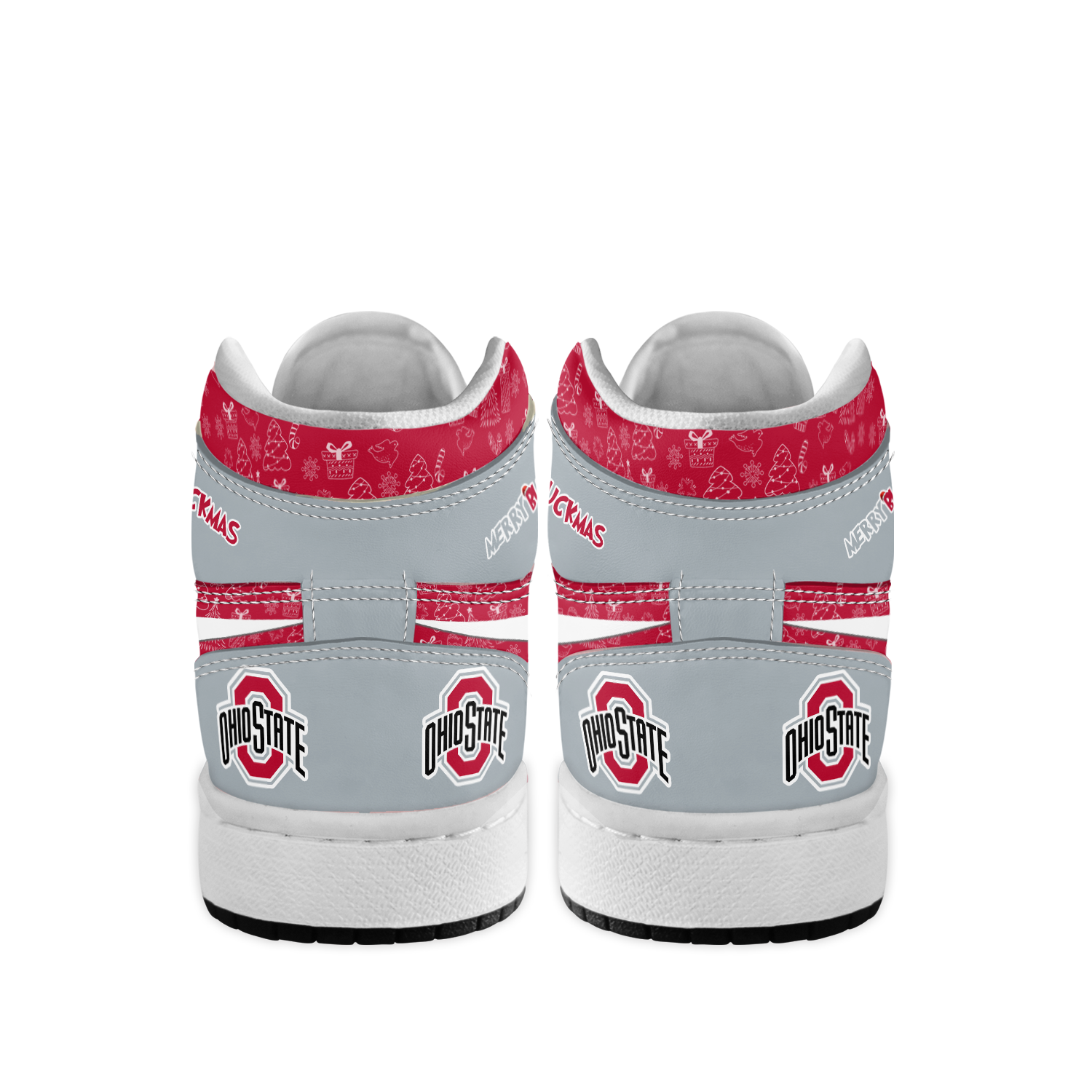 Ideafootwear Ohio State Buckeyes x The Grinch x Christmas  AJ1 High Sneakers Shoes For Men And Women