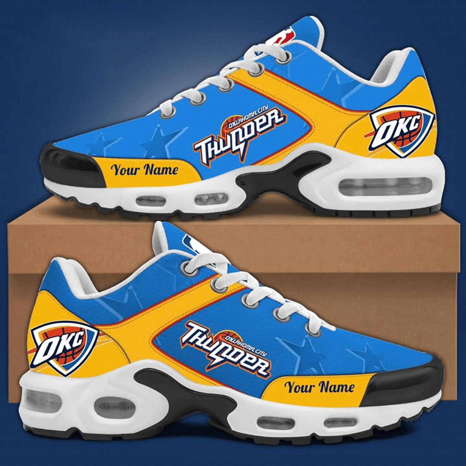 Ideafootwear Oklahoma City Thunder TN Shoes Sneakers For Men And Women