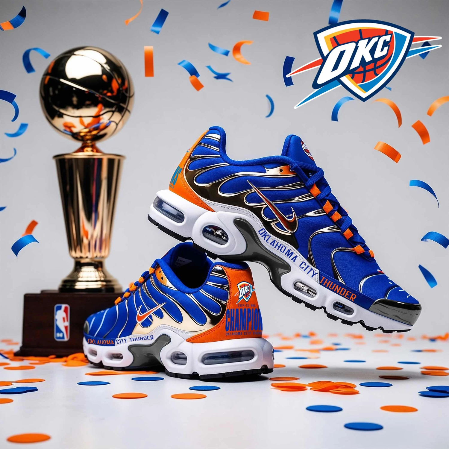 Ideafootwear Oklahoma City Thunder TN Shoes Sneakers For Men And Women