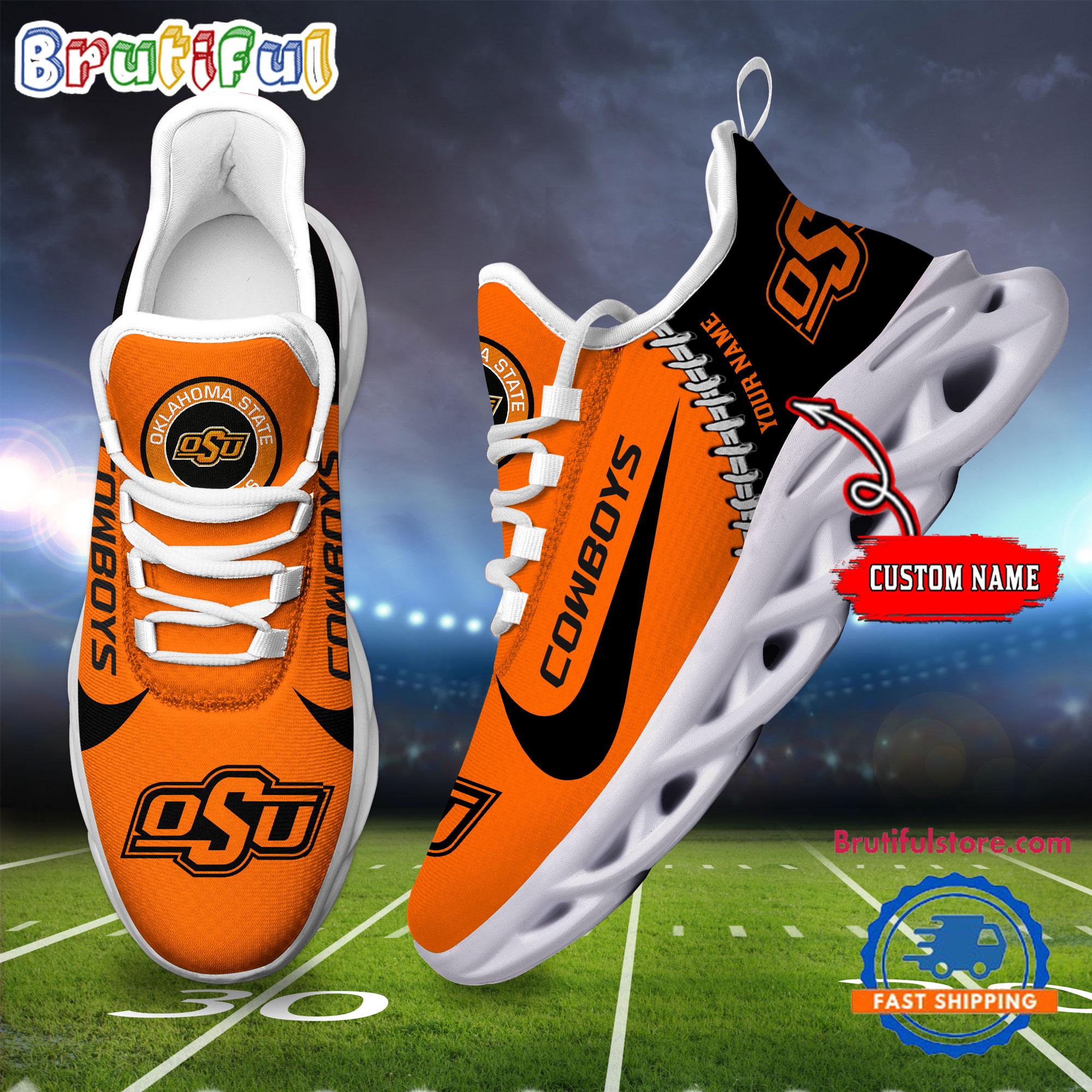 Ideafootwear Oklahoma State Cowboys Max Soul Shoes Sneakers For Men And Women