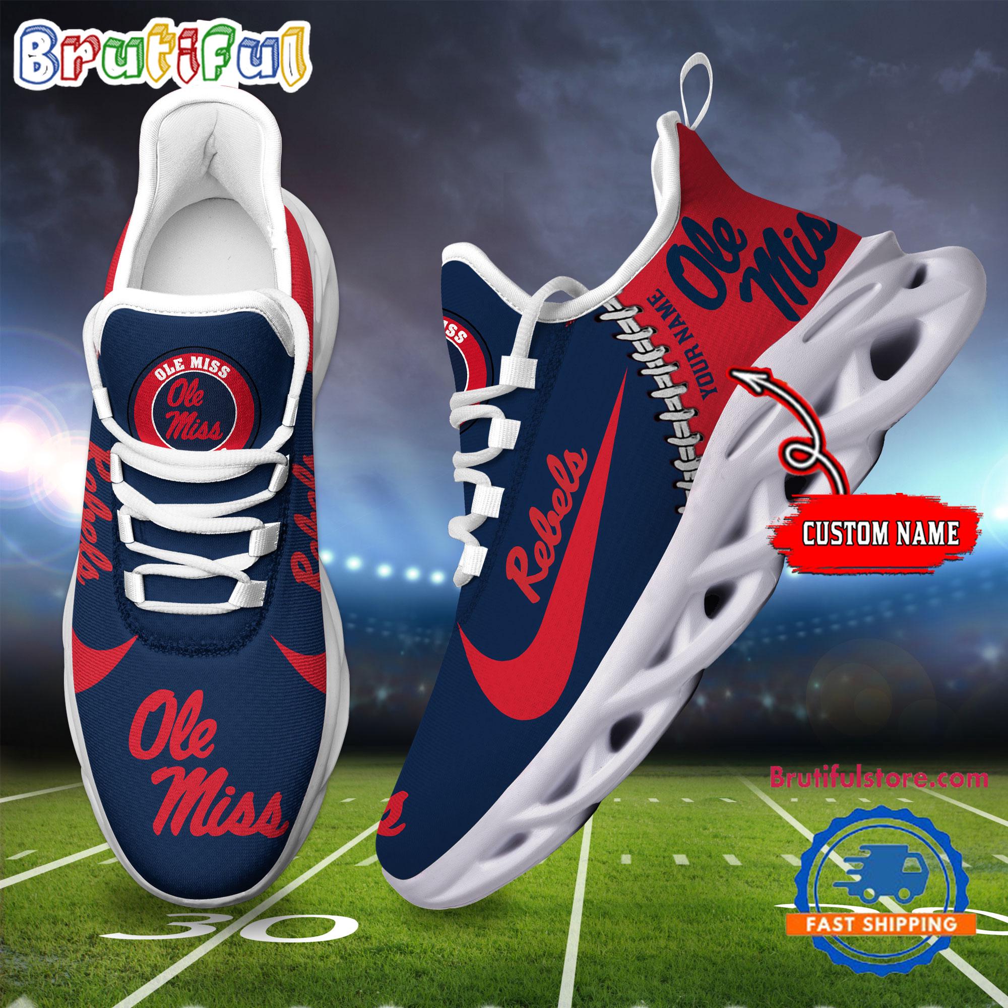 Ideafootwear Ole Miss Rebels Max Soul Shoes Sneakers For Men And Women