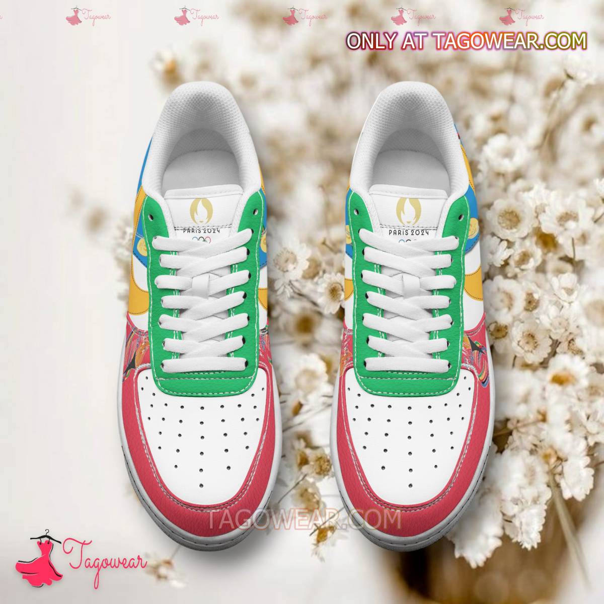Ideafootwear Olympic Paris 2024 Mascot Air Low-Top Sneakers Shoes For Men And Women 2